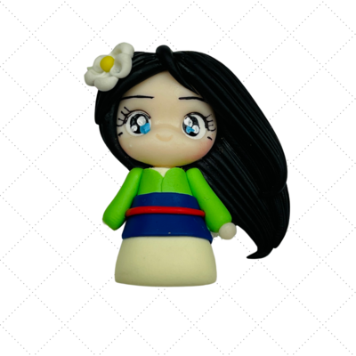 MU22: Mulan Handmade Clay Bow Centers Inspired