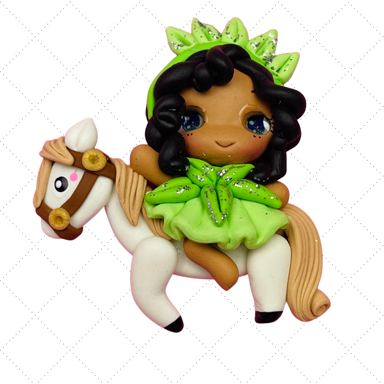 TA14: Tiana Princess Clay Bow Center