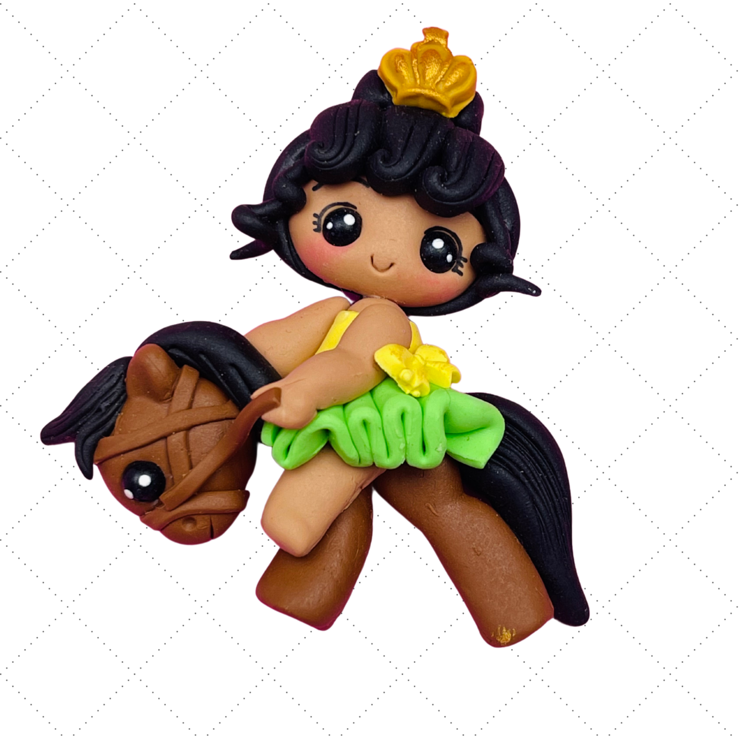 TA20: Princess Tiana Clay Bow Center TA20: Princess Tiana Clay Bow Center