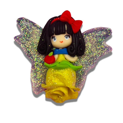PA19: Snow White Inspired Princess Angel Clay Bow Center