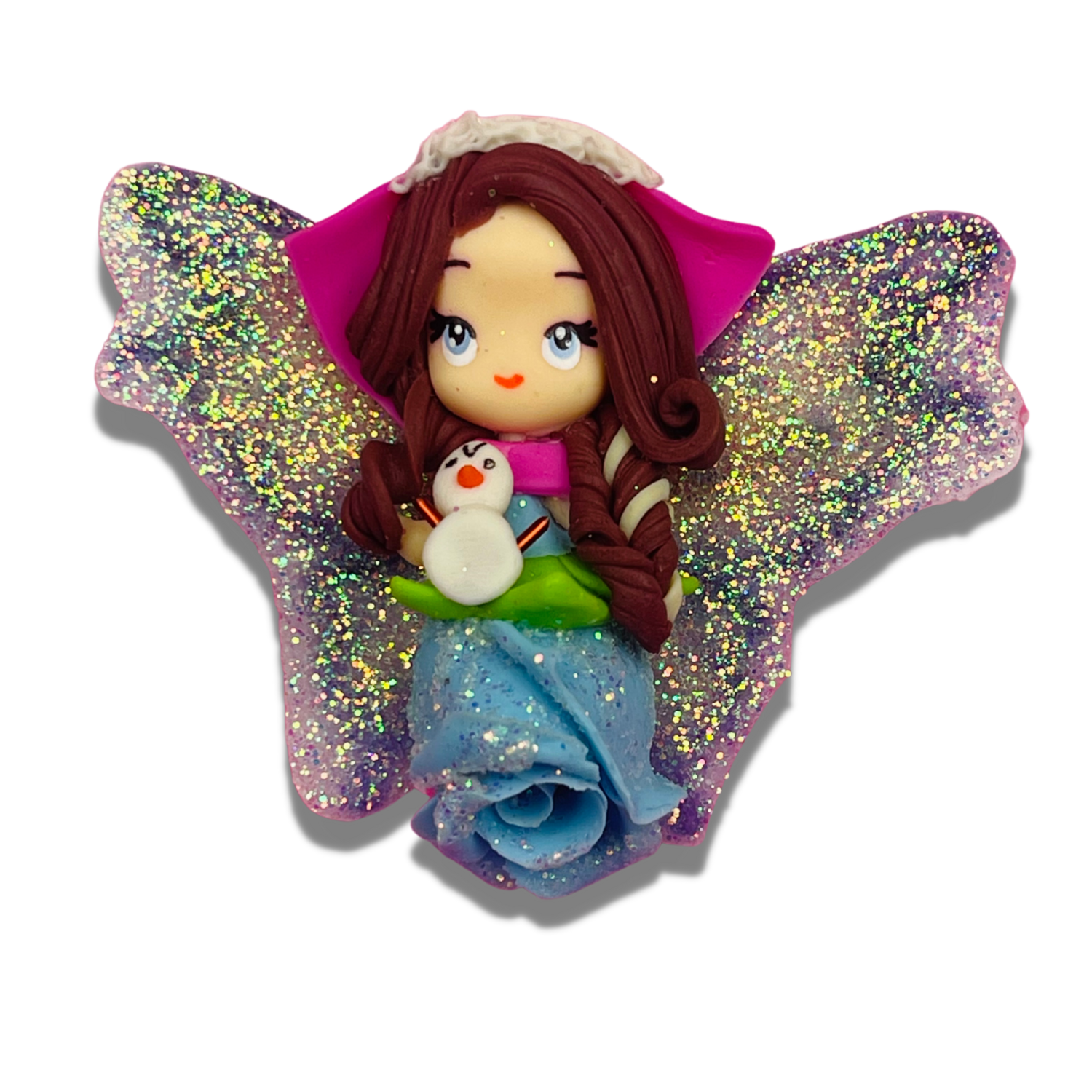 PA15: Anna Inspired Princess Angel Clay Bow Center
