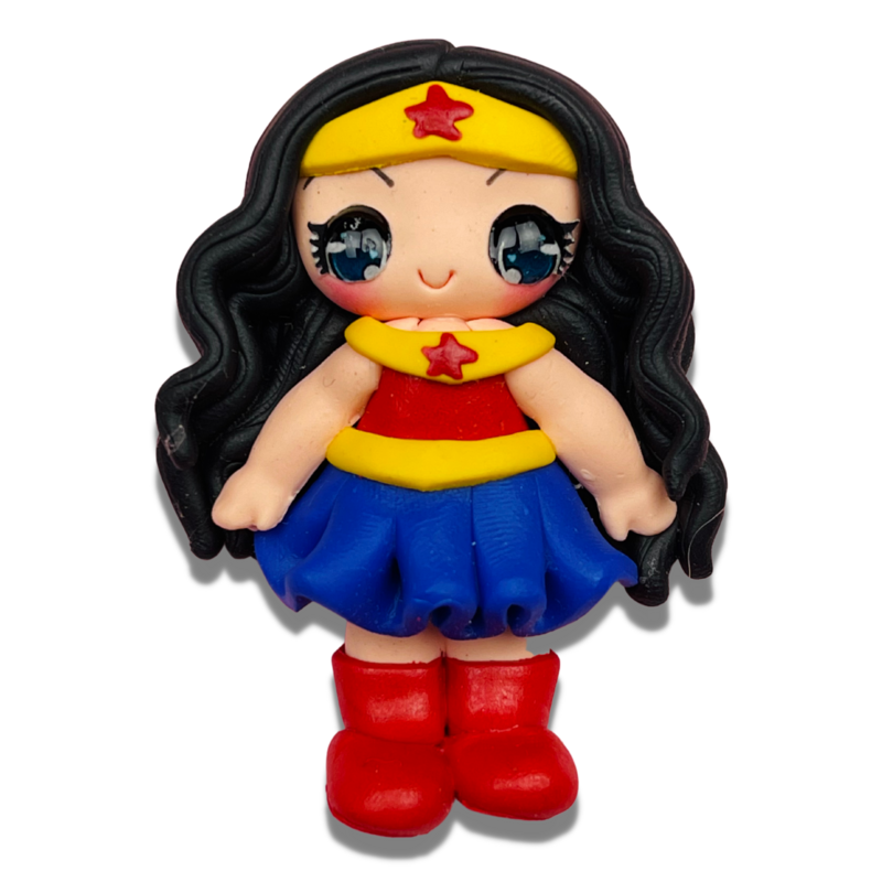 SUP13: Wonder Woman Inspired Polymer Clay Charm