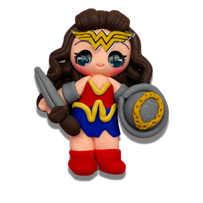 SUP14: Wonder Woman Inspired Polymer Clay Charm