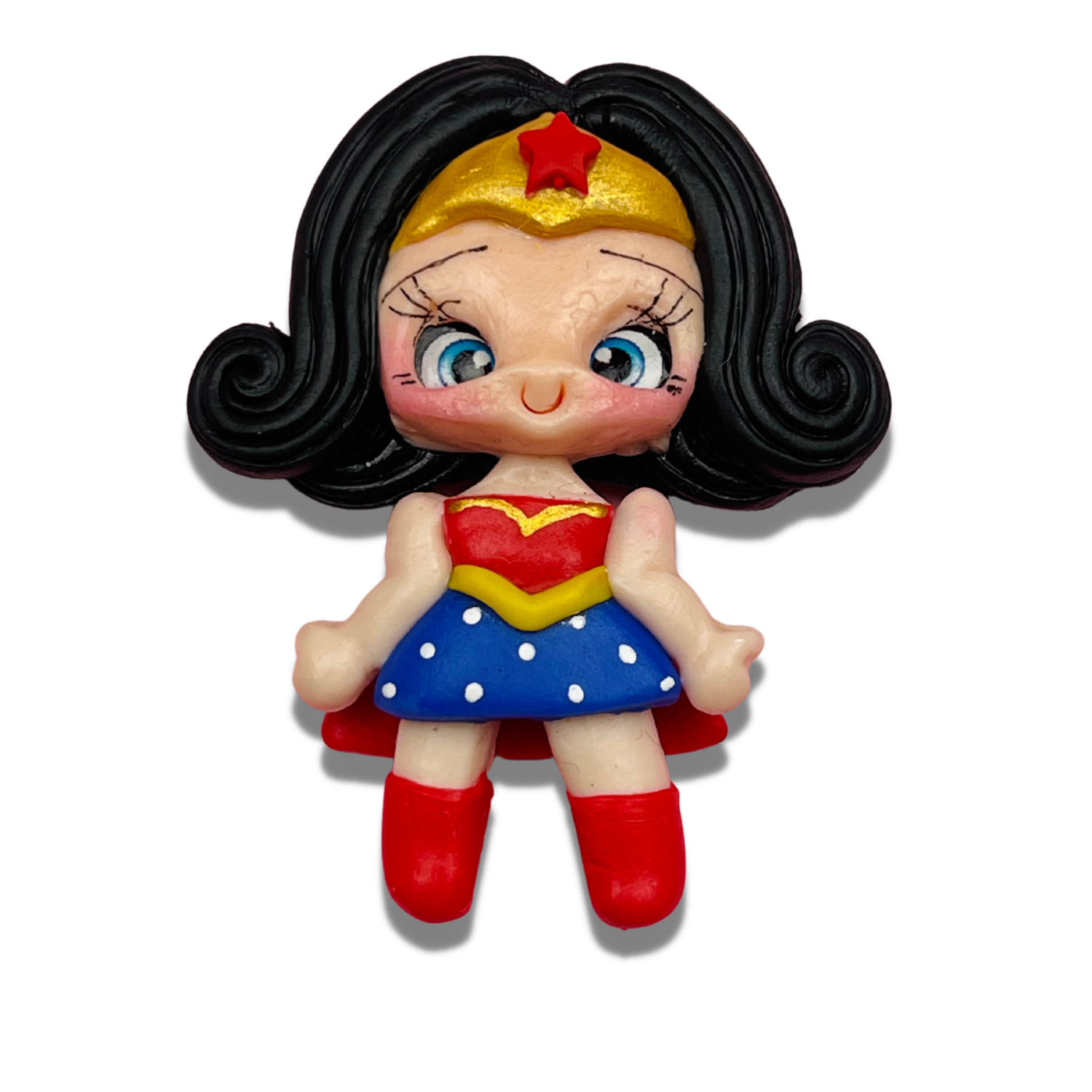 SUP11: Wonder Woman Inspired Polymer Clay Charm