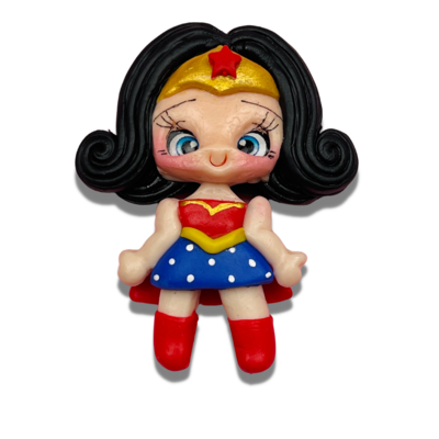 SUP11: Wonder Woman Inspired Polymer Clay Charm