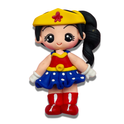 SUP12: Wonder Woman Inspired Polymer Clay Charm
