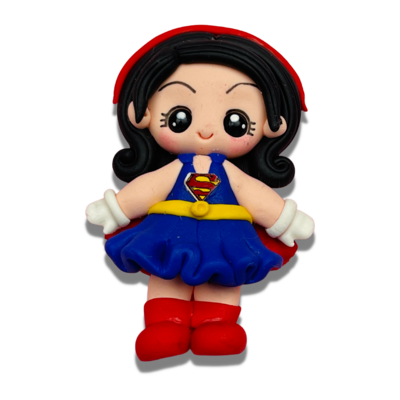 SUP15: Supergirl Inspired Polymer Clay Charm