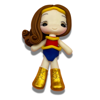 SUP18: Wonder Woman Inspired Polymer Clay Charm