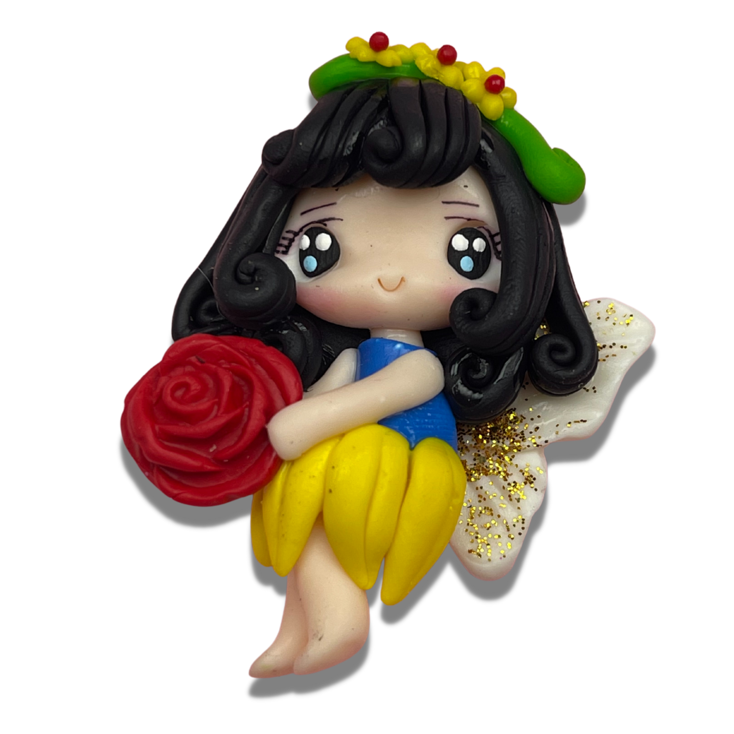 FG11: Painted Eyes Fairies Clay Hair Bow Centers