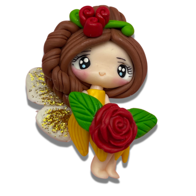 FG14: Painted Eyes Fairies Clay Hair Bow Centers