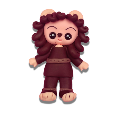 OZ11: Cowardly Lion Inspired Clay Bow Center