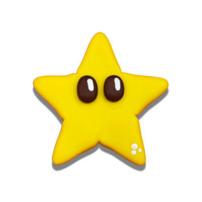 MB15: Star Mario Bros Handmade Clay Bow Centers