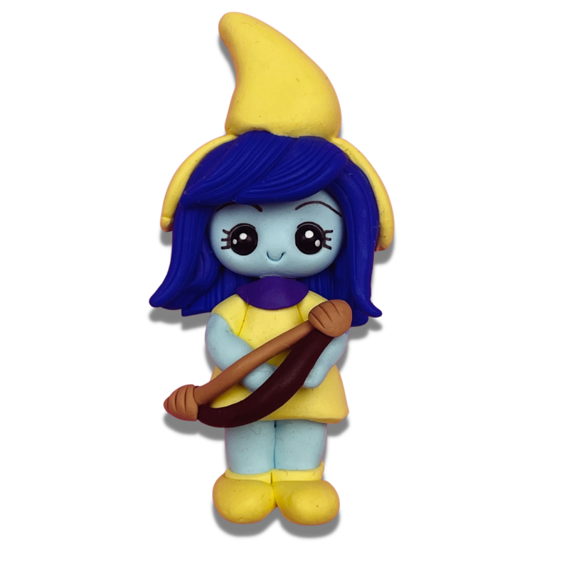SMU16: Stormy Smurf Polymer Clay Charm Inspired