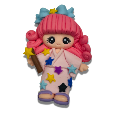 SAN10: Pink Sanrio Inspired Polymer Clay Kawaii