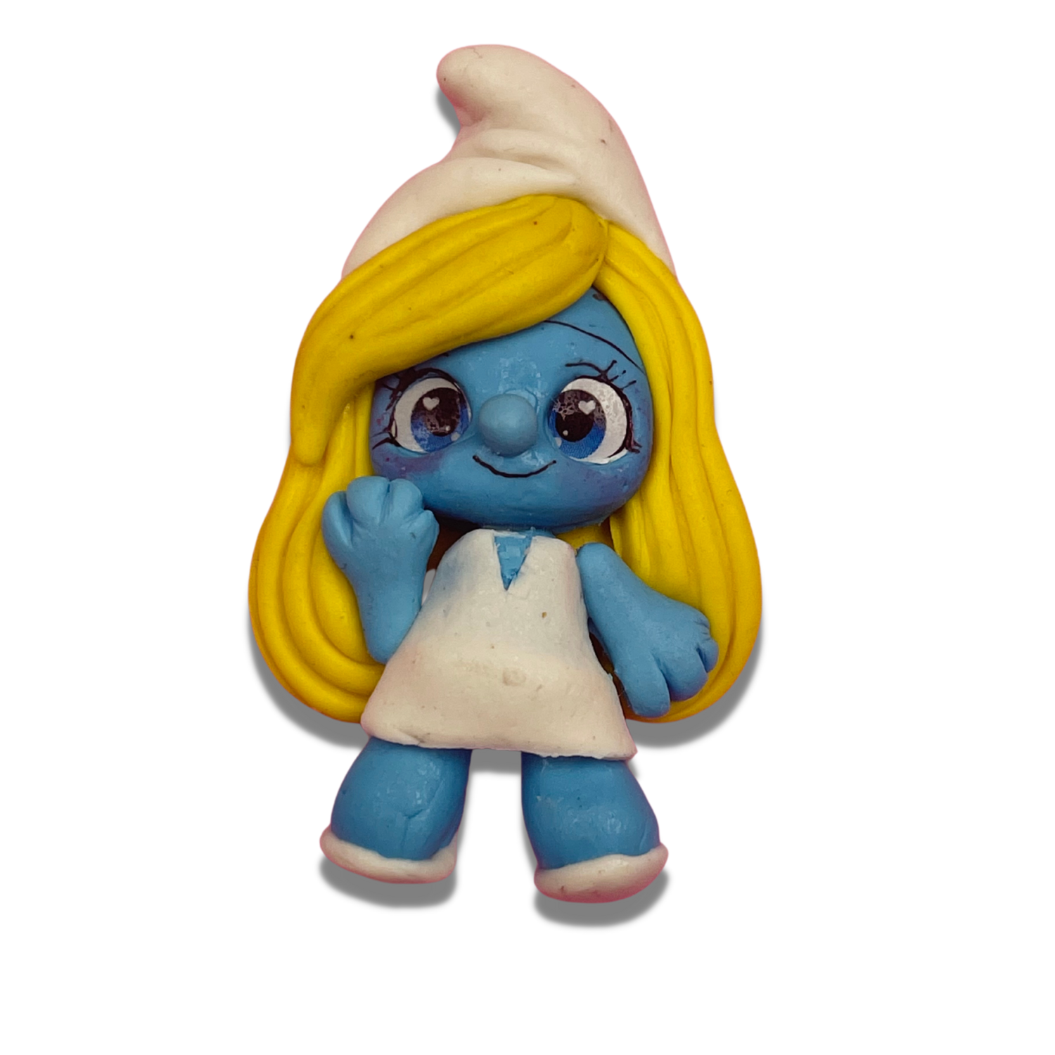 SMU10: Smurfette Polymer Clay Charm Inspired