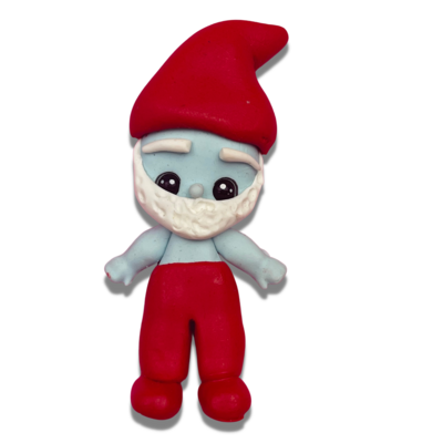 SMU12: Papa Smurf Polymer Clay Charm Inspired
