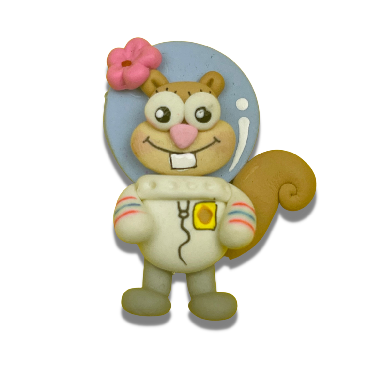 SB19: Sandy Clay Hair Bow Center