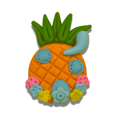 SB15: Pineapple House Clay Hair Bow Center