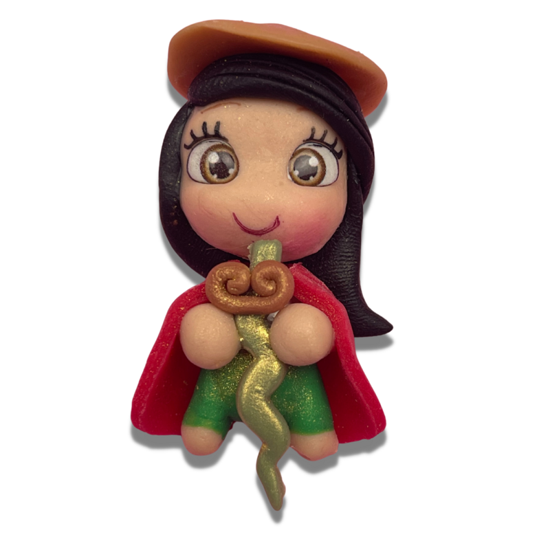 MT28: Mulan Handmade Clay Bow Center Inspired