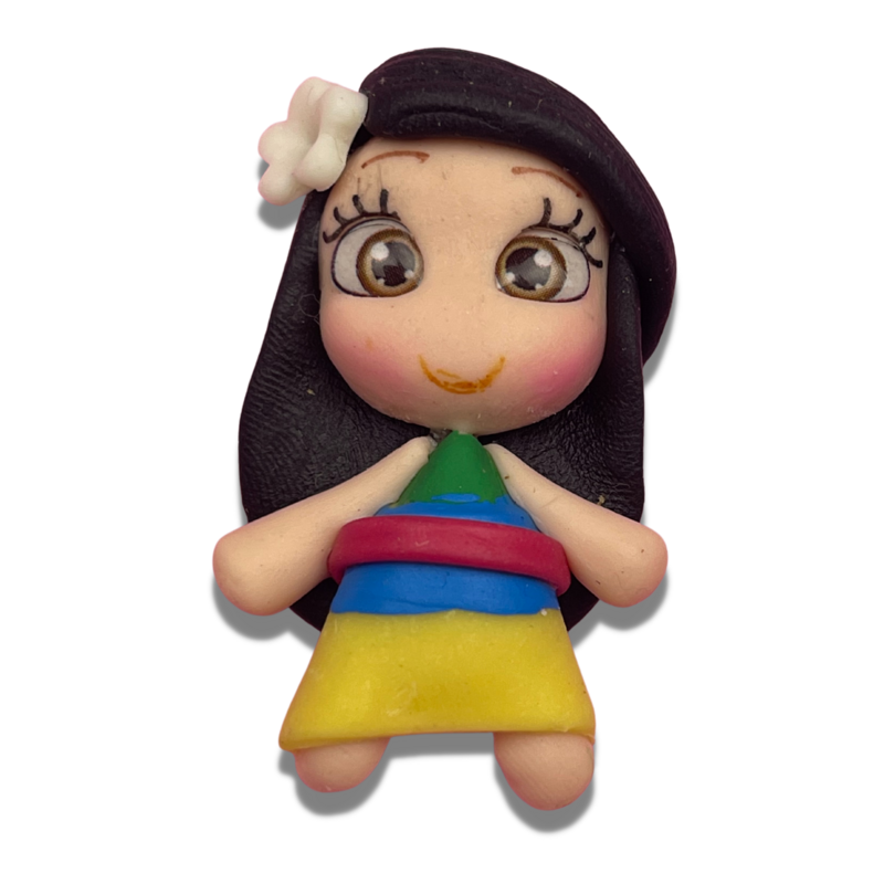 MT43: Mulan Handmade Clay Bow Centers Inspired