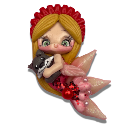 LJM16: Riding Hood Inspired PolymerClay Mermaid Kawaii