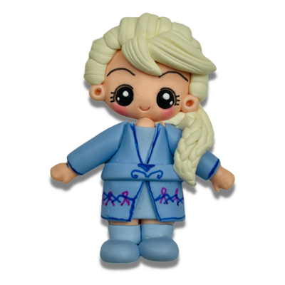 EL18: Princess Elsa Inspired Clay Bow Center