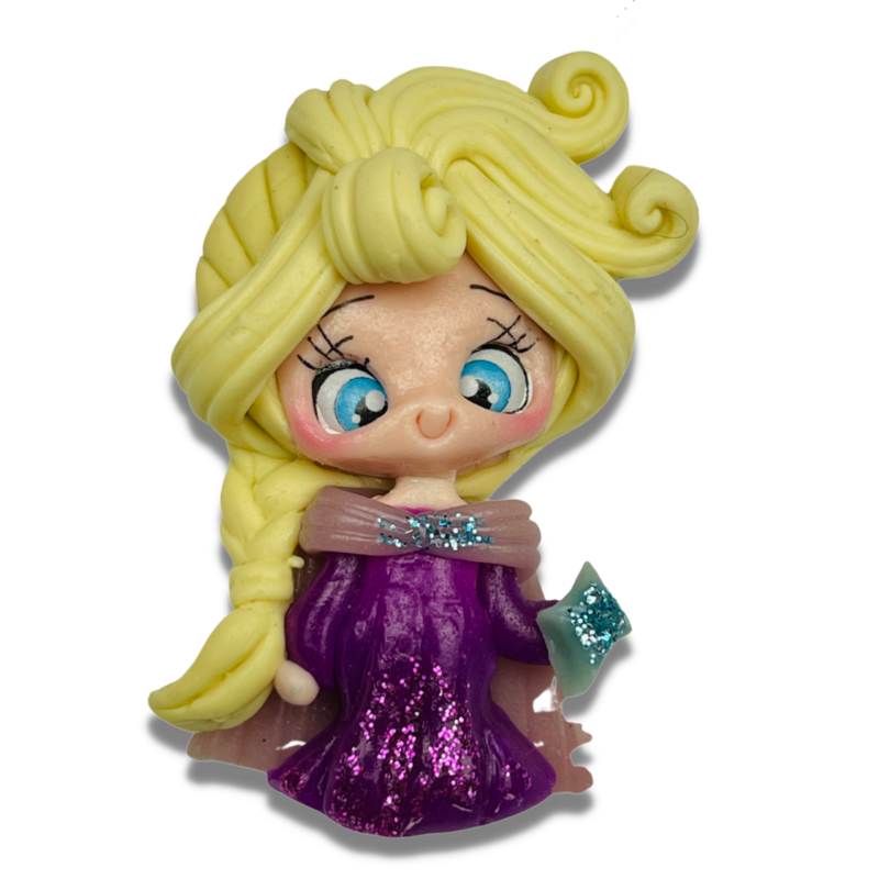 EL10: Princess Elsa Inspired Clay Bow Center