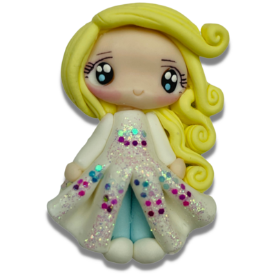 EL14: Princess Elsa Inspired Clay Bow Center