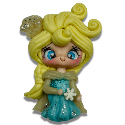 EL20: Princess Elsa Inspired Clay Bow Center