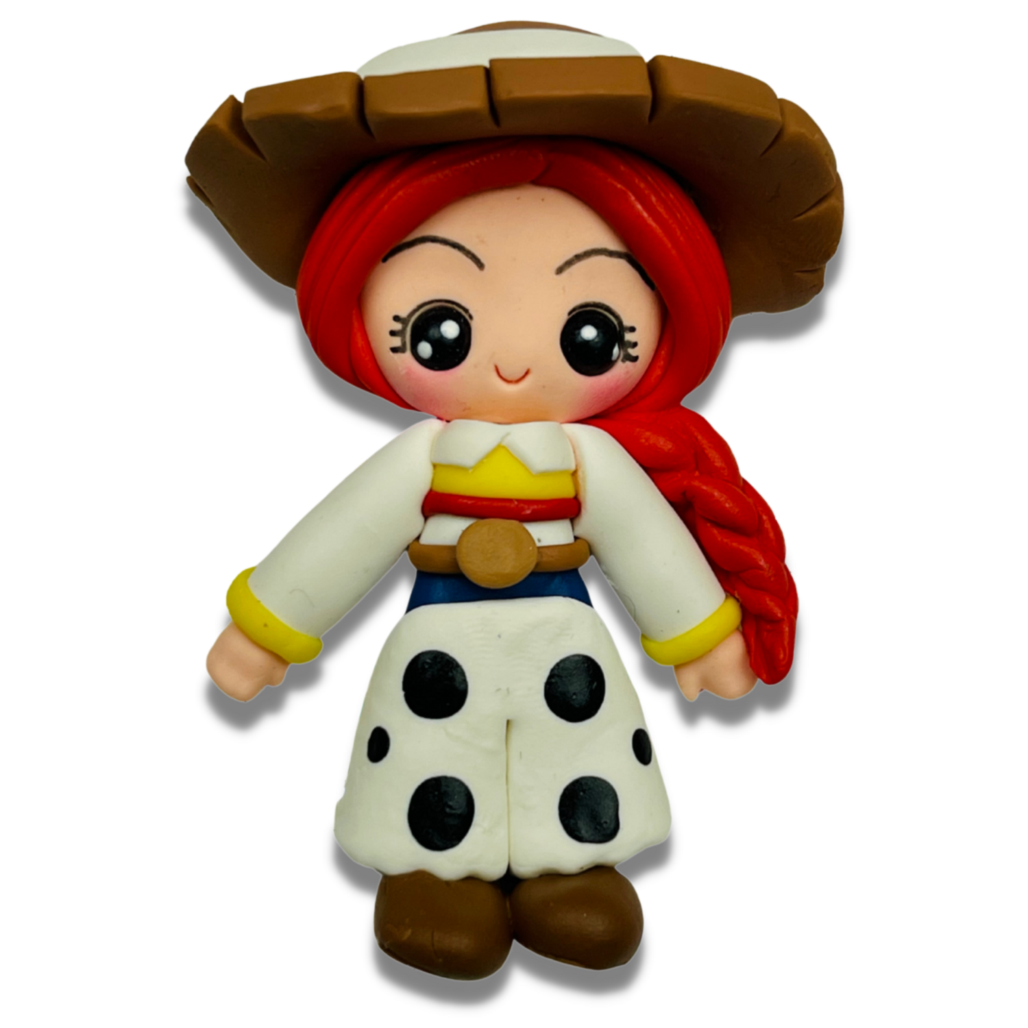 TS11: Handmade Clay Doll Clay Center for Bow