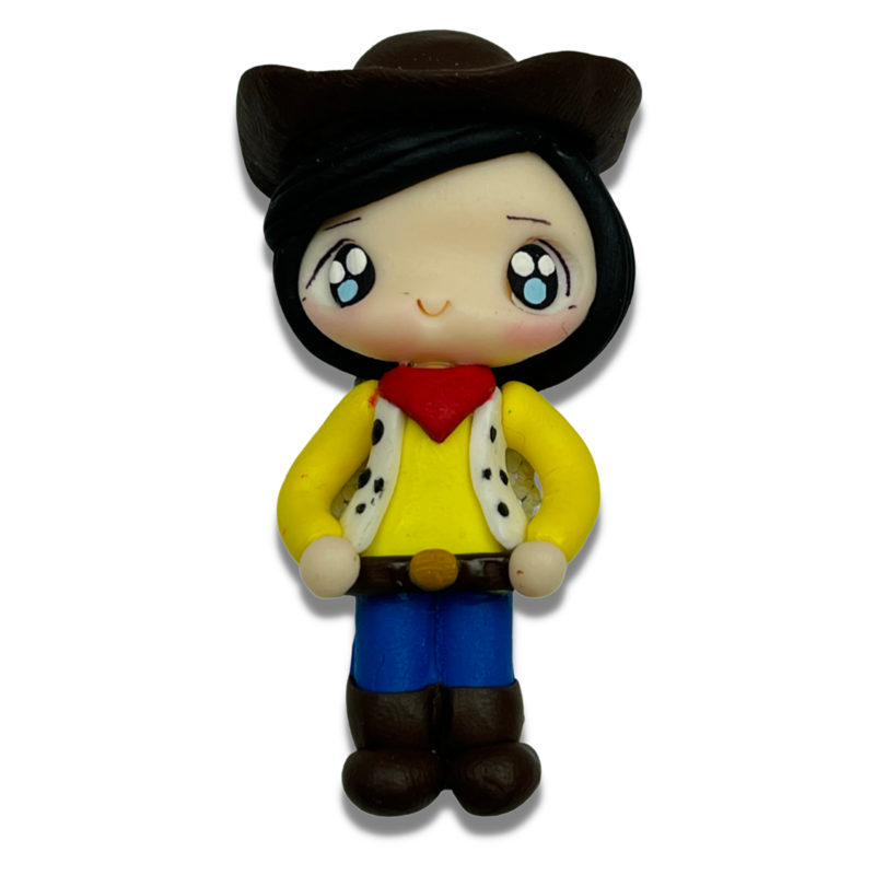 TS12: Handmade Clay Doll Clay Center for Bow