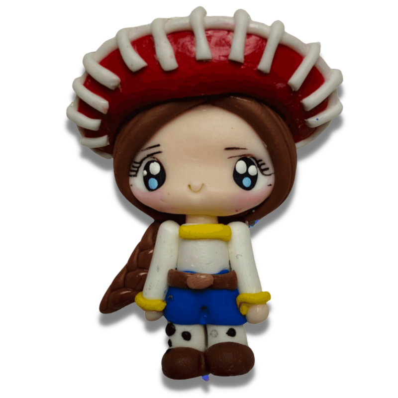 TS13: Handmade Clay Doll Clay Center for Bow