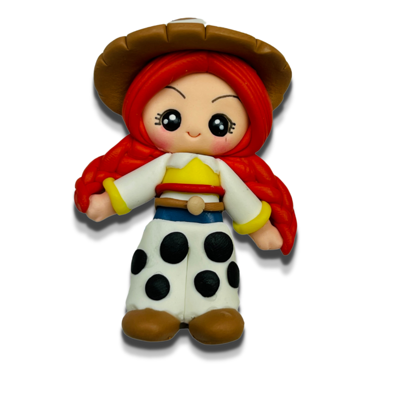 TS19: Handmade Clay Doll Clay Center for Bow