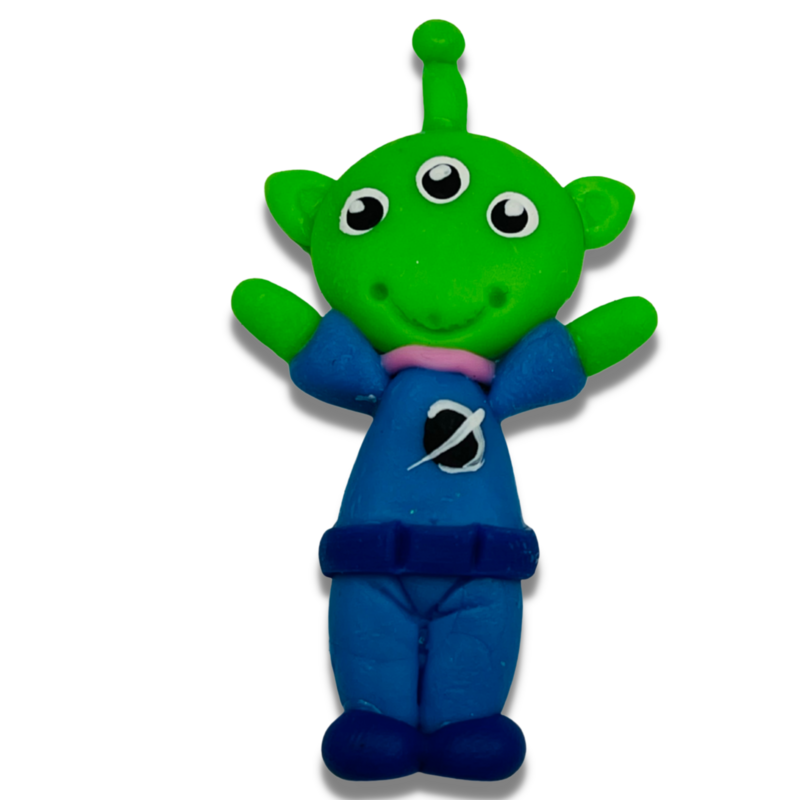 TS25: Handmade Clay Doll Clay Center for Bow