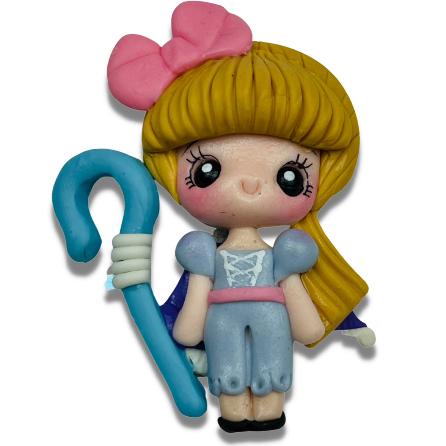 TS21: Handmade Clay Doll Clay Center for Bow