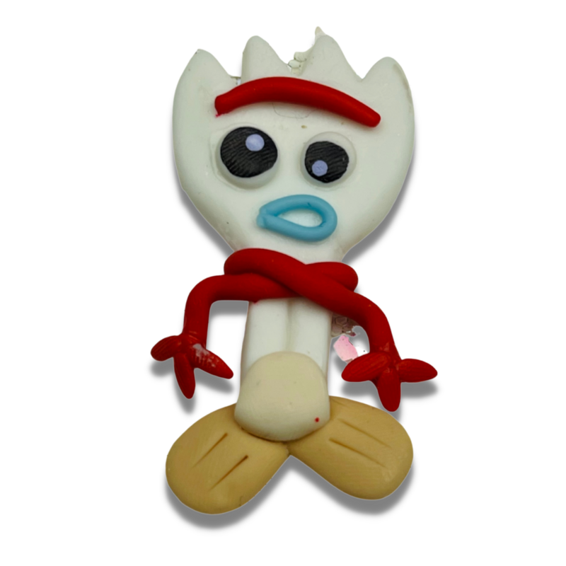 TS26: Handmade Clay Doll Clay Center for Bow