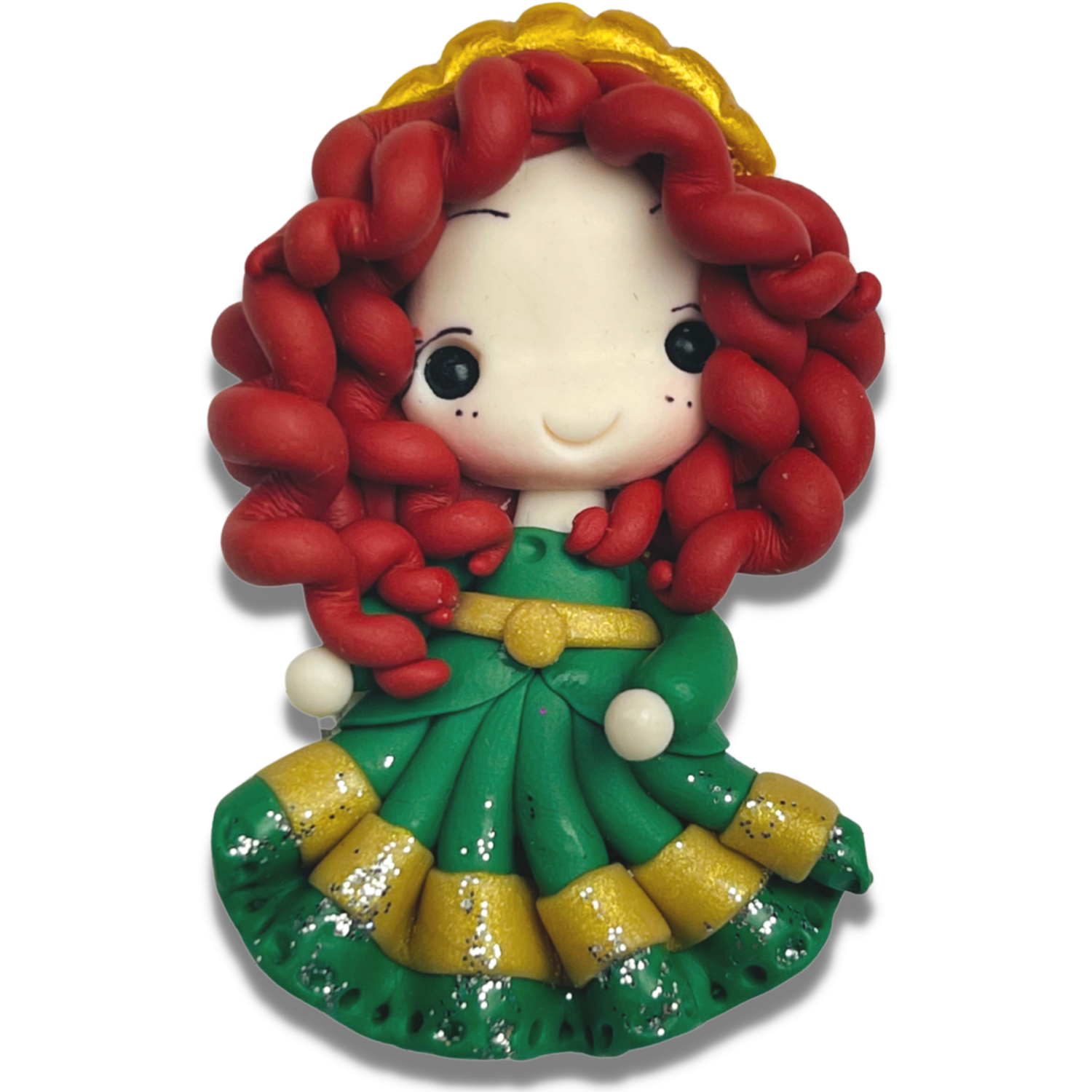 BR14: Princess Merida Inspired Clay Bow Center