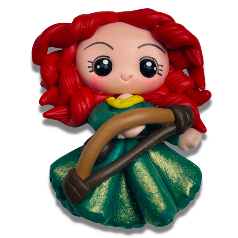 BR13: Princess Merida Inspired Clay Bow Center