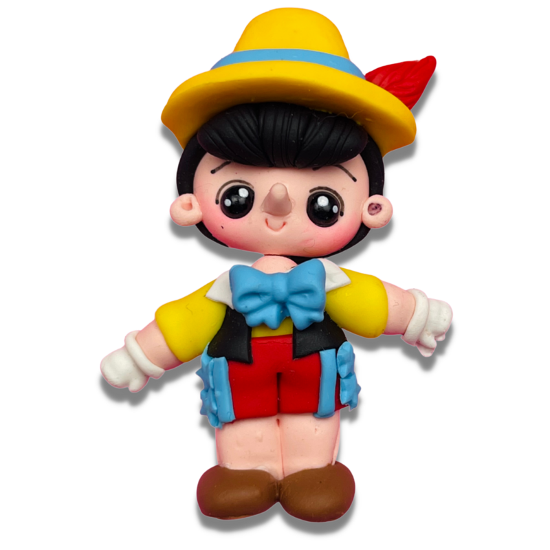 PN10:  Pinocchio Inspired Clay Bow Centers
