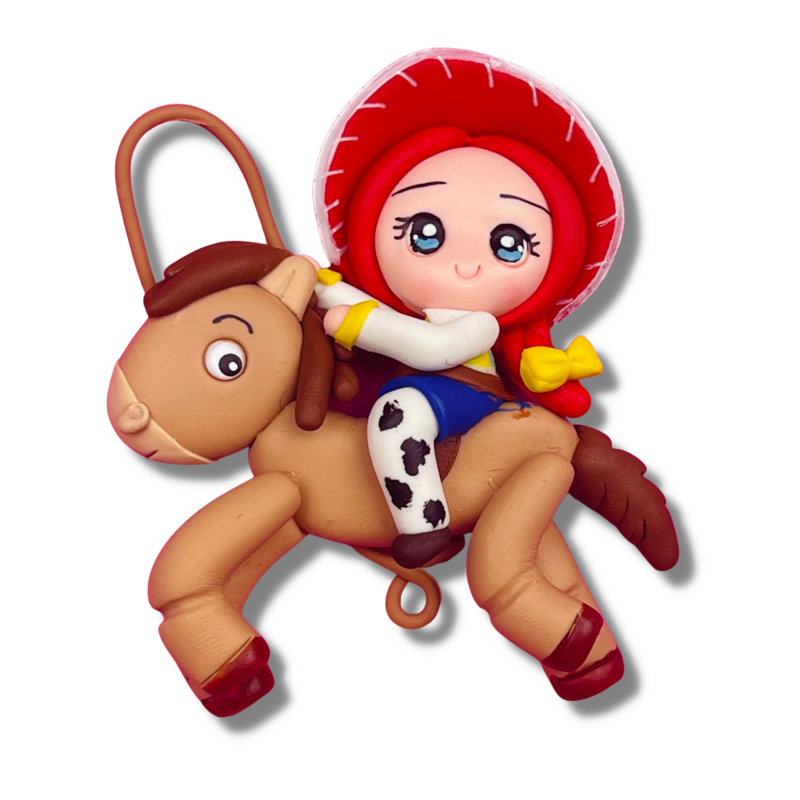 PONY10: Pony Rides Handmade Clay Bow Center