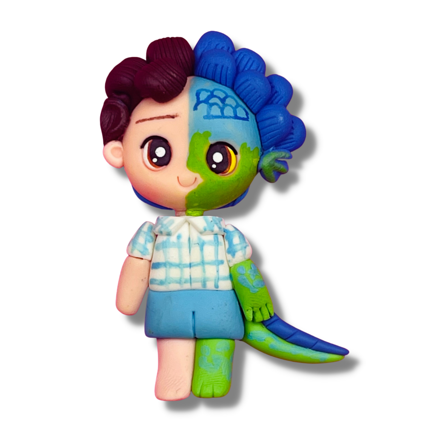 FC25: Painted  Eyes Handmade Clay Bow Center