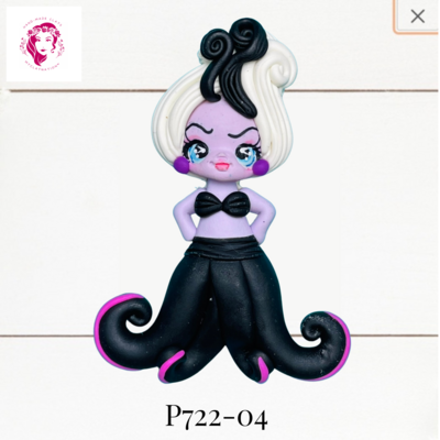 P722-04: Princess Inspired Clay Bow Center