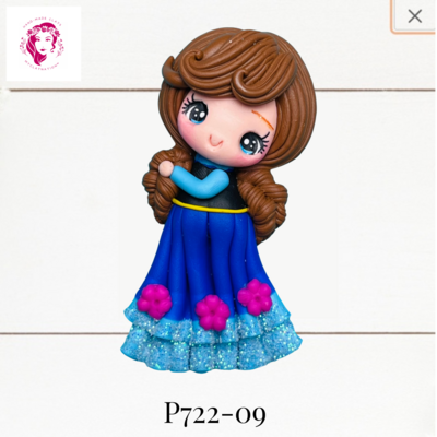 P722-09: Princess Inspired Clay Bow Center