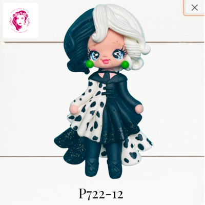 P722-12: Princess Inspired Clay Bow Center