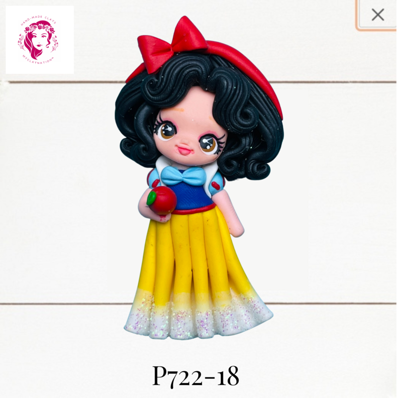 P722-18: Princess Inspired Clay Bow Center