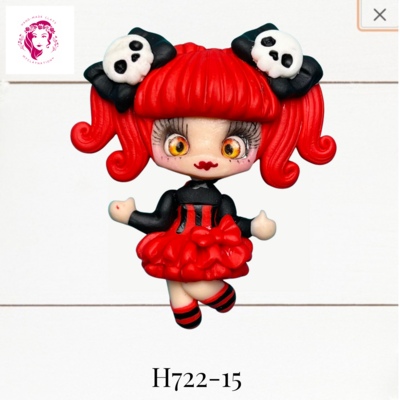 H722-15: Halloween Clay Bow Center