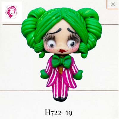 H722-19: Halloween Clay Bow Center