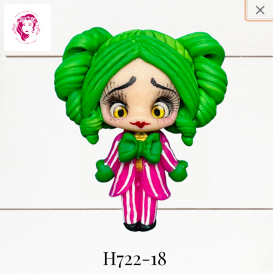 H722-18: Halloween Clay Bow Center