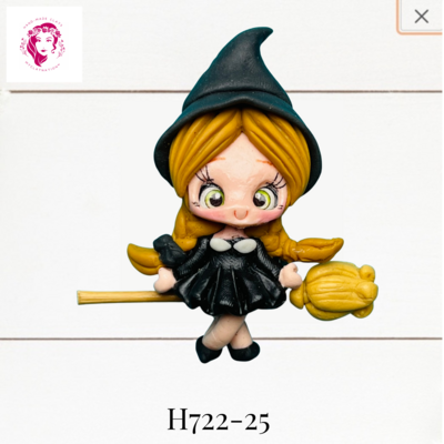 H722-25: Halloween Clay Bow Center