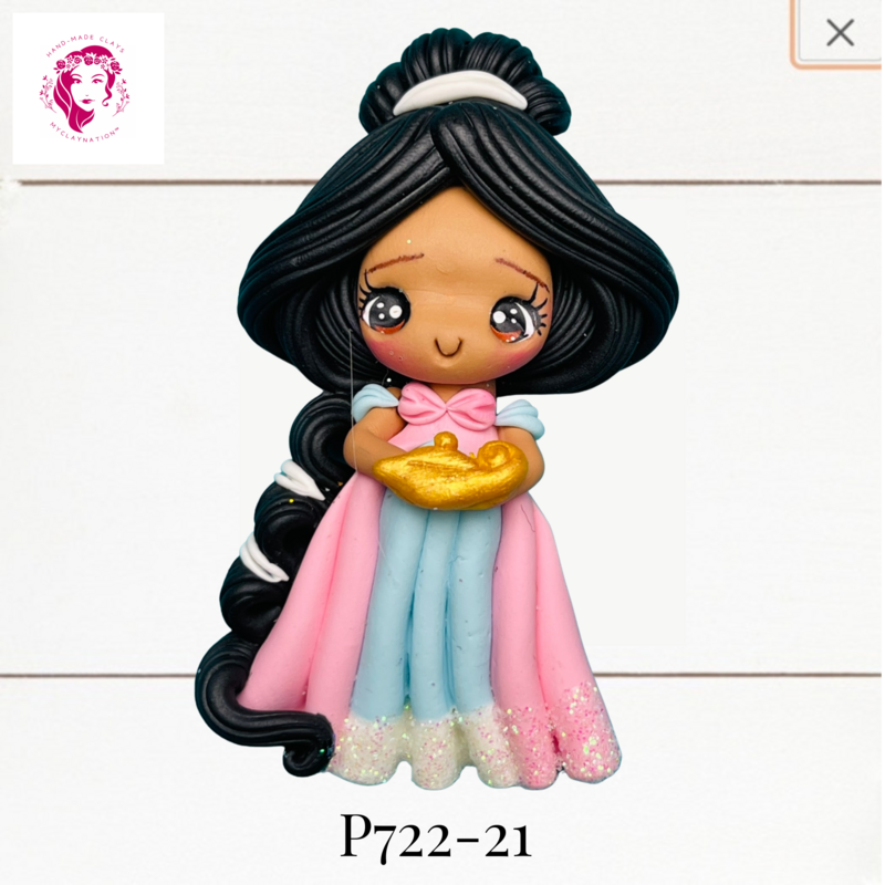 P722-21: Princess Inspired Clay Bow Center